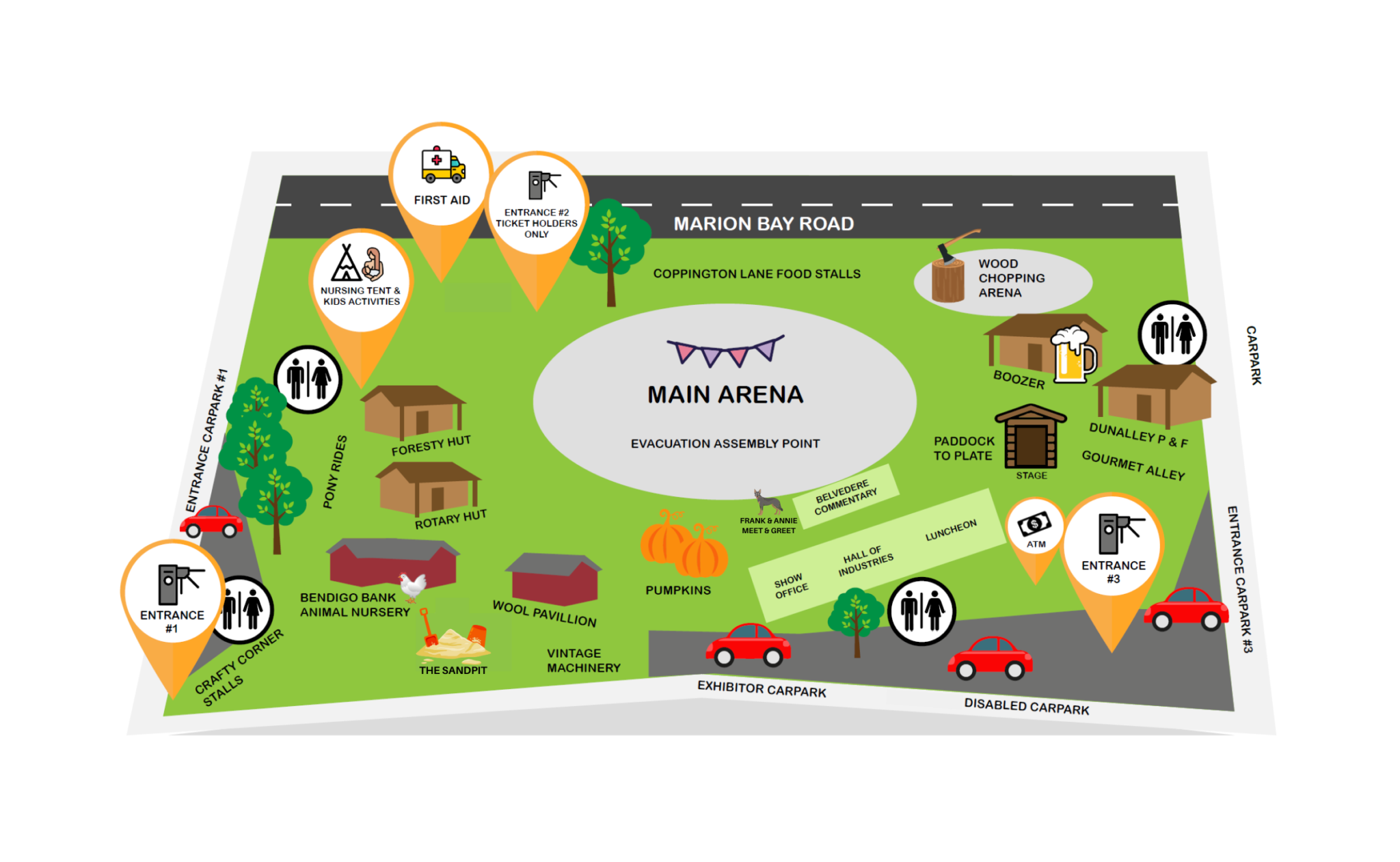 Map and Program Bream Creek Show